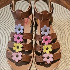 Rachel Shoes Kids Sandals with Colorful Flowers